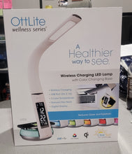 Load image into Gallery viewer, OttLite Wireless Charging LED Table or Desk Lamp, White