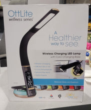 Load image into Gallery viewer, OttLite Wireless Charging LED Table or Desk Lamp, Black