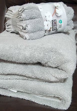 Load image into Gallery viewer, Purely Indulgent 100% Hygrocotton 6-piece Towel Set, 2-BATH, 2-HAND, 2-WASH (Color: Harbor Mist)