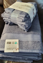 Load image into Gallery viewer, Purely Indulgent 100% Hygrocotton 6-piece Towel Set, 2-BATH, 2-HAND, 2-WASH (Color: Flint Stone)