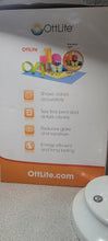 Load image into Gallery viewer, OttLite Parker LED Table Lamp, White – 3 Brightness Settings, Touch Control, Adjustable Knobs