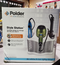 Load image into Gallery viewer, Polder Style Station, Styling tools, Organizer, White