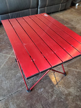 Load image into Gallery viewer, Outry Lightweight Aluminum Folding Table, Portable, (RED, Medium- Unfolded: 22.2" x 15.9" x 16.1")