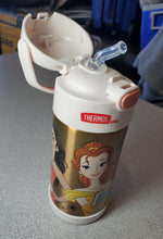 Load image into Gallery viewer, THERMOS FUNTAINER 12 Ounce Stainless Steel Vacuum Insulated Kids Straw Bottle, Princess