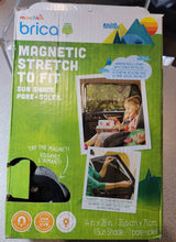 Load image into Gallery viewer, Munchkin Brica Magnetic Stretch to Fit Sun Shade, Black
