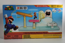 Load image into Gallery viewer, SUPER MARIO Cloud World Diorama Set with 2.5" Running Mario Action Figure