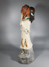 Load image into Gallery viewer, Native American Girl Holding Clay Pot- Standing, Hand Painted Collectable figurine #12