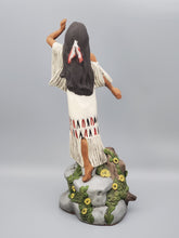 Load image into Gallery viewer, Native American Girl on Cliff - Standing, Hand Painted Collectable figurine #13