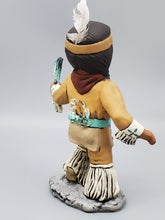 Load image into Gallery viewer, Native America Little Boy Dancer, Missing Tail Feathers, Hand Painted Collectable figurine #20