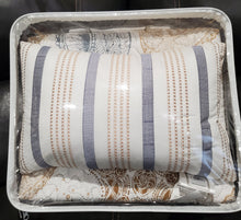 Load image into Gallery viewer, Chic Home Maritime 3 Piece Reversible Quilt Coverlet Set Life in the Sea Theme Embossed Bedding