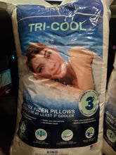 Load image into Gallery viewer, LC Platinum, Tri Cool: Live Comfortably Memory Fiber Pillows - 2 pk King