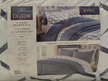 Load image into Gallery viewer, Style Decor 6-piece Comforter and Coverlet Set, Dartmouth Navy, King