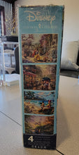 Load image into Gallery viewer, Ceaco Thomas Kinkade The Disney Collection 4 in 1 Multipack Snow White, Mickey & Minnie Mouse, & Pocahontas Jigsaw Puzzles, (4) 500 Pieces