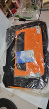 Load image into Gallery viewer, Everest Deluxe Sports Duffel Bag, Orange / Gray / Black, 24" x 11" x 12"
