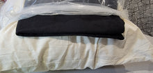 Load image into Gallery viewer, Zabuton Cushion Standard Meditation and Yoga - Black Organic Cotton Cover, Kapok Fill, 24"x24"