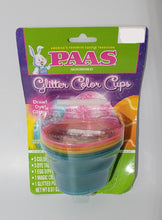 Load image into Gallery viewer, PAAS Egg Decorating Kit Glitter Color Cups, Easter, Egg Dye