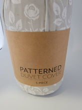 Load image into Gallery viewer, Duvet Cover Set | 3-PC ROSE GRAY PATTERN | Home Hotel Collection | KING/CAL KING