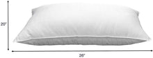 Load image into Gallery viewer, Exquisite Hotel Plush Gel-Fiber Filled Hypoallergenic Pillows with a 100% Cotton Shell, Windowpane Pattern, and Soft Density, 2-Pack, Standard