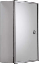 Load image into Gallery viewer, Croydex Trent Stainless Steel Lockable Medicine Cabinet with mirrored glass door