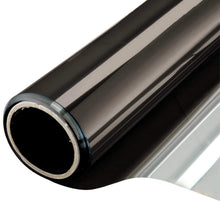 Load image into Gallery viewer, One Way Mirror Window Film Daytime Privacy Heat Control Film Solar Film Non-Adhesive Window Tint Black & Silver 6 Mil 23.6 Inch x 13.1 Feet
