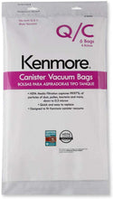 Load image into Gallery viewer, Sears Genuine 6-Pack Кеnmоrе Canister Vacuum Bags 53292 Type Q - C HEPA for Canister Vacuums Cleaner