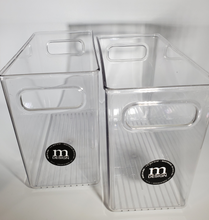 Load image into Gallery viewer, mDesign Plastic Home, Office Storage Organizer Bin with Handles - BPA Free - 5" Wide, 8" Tall, 10" Deep - Clear