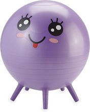 Load image into Gallery viewer, Gaiam Kids Stay-N-Play Children's Balance Ball - Flexible School Chair - Purple Miss Sunshine