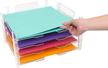 Load image into Gallery viewer, American Crafts Stackable 662587 Paper Tray by We R Memory Keepers | 12 x 12-inch, 4 pack