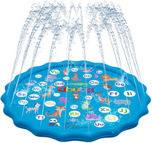 Load image into Gallery viewer, Obuby 60" Water Sprinkler & Splash Play Mat for Kids, Splash Pad for Wading and games.