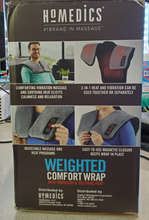 Load image into Gallery viewer, Homedics Weighted Comfort Wrap with Vibration and Soothing Heat, NEW