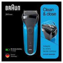 Load image into Gallery viewer, Braun Electric Razor for Men, Series 3 310s Electric Shaver, Rechargeable, Wet & Dry Foil Shaver