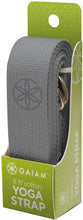 Load image into Gallery viewer, Gaiam Yoga Strap Premium Athletic Stretch Band with Metal D-Ring | Exercise & Fitness Stretching