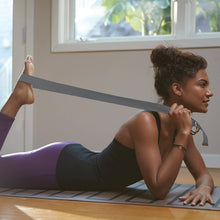 Load image into Gallery viewer, Gaiam Yoga Strap Premium Athletic Stretch Band with Metal D-Ring | Exercise & Fitness Stretching