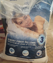 Load image into Gallery viewer, LC Platinum, Tri Cool: Live Comfortably Memory Fiber Pillows - 2 pk King