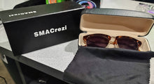 Load image into Gallery viewer, Semi Rimless Sunglasses, Tortoise Sunglasses SMACrezi UV400 Protection Non Polarized Sunglasses