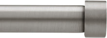 Load image into Gallery viewer, Umbra Cappa Curtain 1-Inch Drapery Rod, Includes 2 Matching Finials, Brackets & Hardware, 66 to 120-inches, Pewter