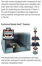 Load image into Gallery viewer, SAFE First Alert 0.94 cu. ft. Digital Ready-Seal Waterproof Fire Resistant Safe