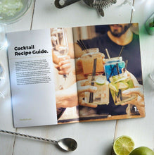 Load image into Gallery viewer, VonShef Stainless Steel Manhattan Cocktail Set includes 4 x Mason Jars, Twisted Bar Spoon, Strainer Lid, 0.5oz / 1oz Measuring Jigger, 18.5oz Shaker, & recipe guide