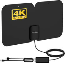 Load image into Gallery viewer, TV Antenna indoor, HDTV Antenna 4K, 80 Mile Range, Max with powerful Amplifier and 16.5 Coax Cable, 2020 Upgrade
