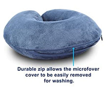 Load image into Gallery viewer, Crafty World Airplane Neck Pillow for Traveling - Memory Foam, Adjustable Travel Pillows for Sleeping