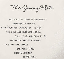 Load image into Gallery viewer, Pass Along Black and White 10 x 10 Ceramic Stoneware Decorative Giving Plate