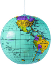 Load image into Gallery viewer, Inflatable World Globe Beach Ball 9"