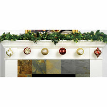 Load image into Gallery viewer, Shatter Resistant Ornaments Red/Gold, Set of 12 OVERSIZED 6" Ornaments