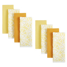 Load image into Gallery viewer, Honeycomb 8-piece Kitchen Towel Set , Yellow