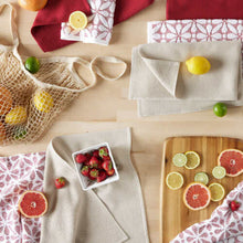 Load image into Gallery viewer, Honeycomb 8-piece Kitchen Towel Set , Red