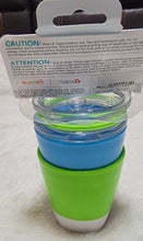 Load image into Gallery viewer, Munchkin Splash Open Toddler cup with Training Lid 2-Pack 7 oz Blue &amp; Green
