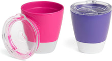 Load image into Gallery viewer, Munchkin Splash Open Toddler cup with Training Lid 2-Pack 7 oz Purple &amp; Pink

