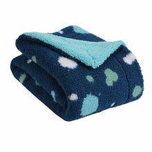 Load image into Gallery viewer, Life Comfort Kids Ultimate Sherpa Fleece Throw, Teal / Dark Blue
