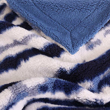 Load image into Gallery viewer, Life Comfort Kids Ultimate Sherpa Fleece Throw, Teal / Dark Blue
