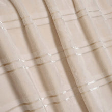 Load image into Gallery viewer, Life Comfort Luxe Velvet Throw Blanket 60in x 70in Vibrant Elegant Design, Soft Cream
